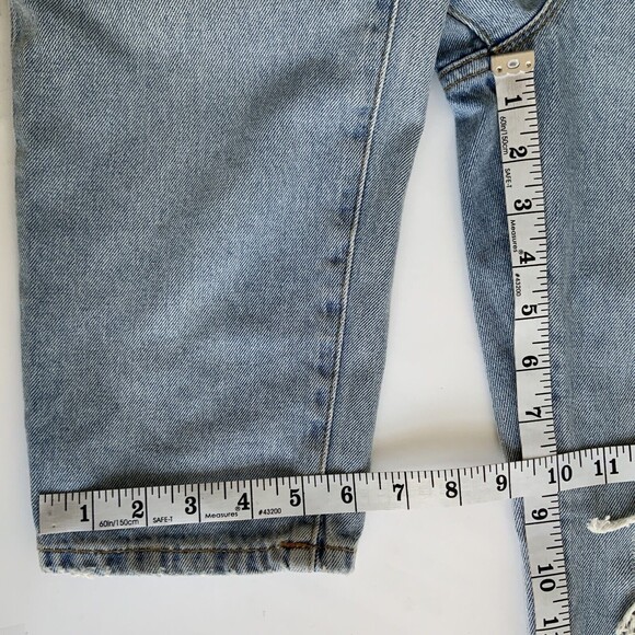 BDG Urban Outfitters Jeans Women Size 30 Blue Destroyed Leg Mom High Rise - Picture 6 of 12
